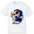 thumbnail image 1 of Mens Oversize T Shirts Skull (10)Casual Short Sleeve Basic Tees Crew Neck T-Shirt Funny Graphic Tees Black or White XS-5XL, 1 of 1