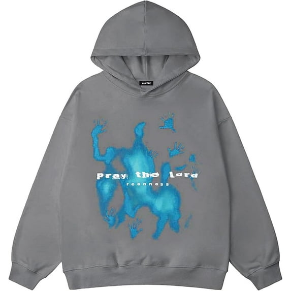 Mens Oversized Graphic Y2k Hoodies Vintage Fashion Streetwear Casual Hooded Sweatshirt Unisex Pullover Tops