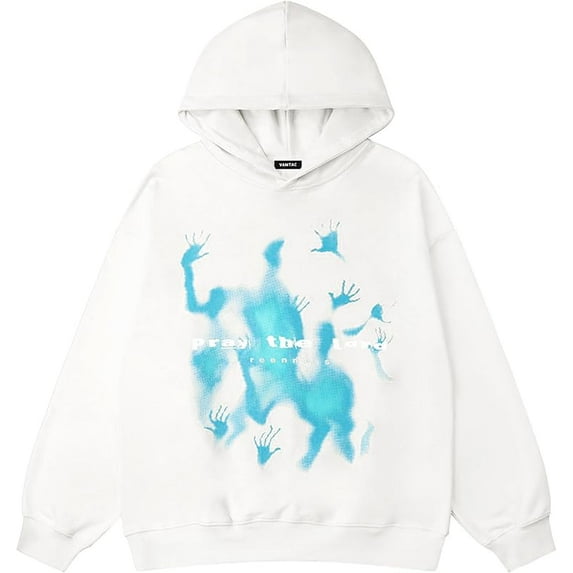 Mens Oversized Graphic Y2k Hoodies Vintage Fashion Streetwear Casual Hooded Sweatshirt Unisex Pullover Tops