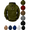 thumbnail image 1 of Mens Oversized Hoodies Fleece Lined Sweatshirts Fall Winter Hooded Collar Drawstring Pullover with Pockets, 1 of 8