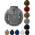 thumbnail image 1 of Mens Oversized Hoodies Fleece Lined Sweatshirts Fall Winter Hooded Collar Drawstring Pullover with Pockets, 1 of 8