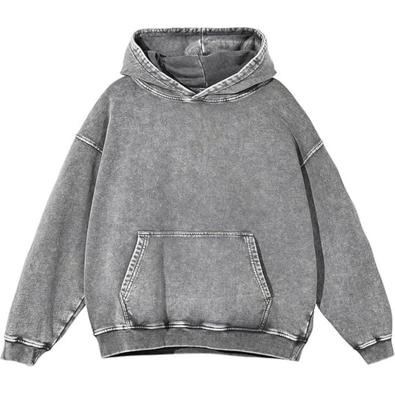 Mens Oversized Hoodies Vintage Hoodie Couples Pullover Acid Wash Hoodies for Men Streetwear Sweatshirts
