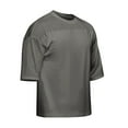 thumbnail image 1 of Mens Oversized Short Sleeve T-Shirts Mesh Workout Tops Moisture Wicking Quick Dry Muscle Tee Bodybuilding Fitness Training Breathable Summer Activewear, 1 of 2