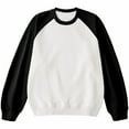 thumbnail image 1 of Mens Oversized Sweatshirt, Long Sleeve Pullover for Men Fall Fashion Color Patchwork Raglan Sleeve Crewneck Sweatshirts S-2XL, 1 of 4