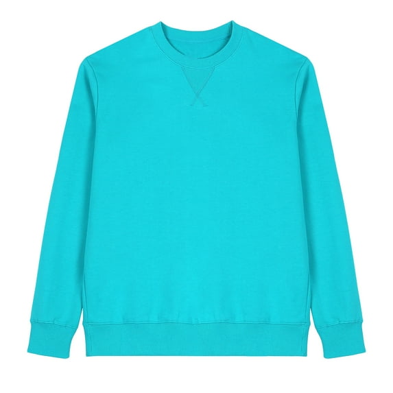 Mens Oversized Sweatshirt, Long Sleeve Pullover for Men Fall Fashion Loose Fit Solid Color Crewneck Sweatshirts M-2XL