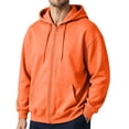 thumbnail image 1 of Mens Oversized Zip Up Hoodies Fleece Sweatshirts Long Sleeve Solid Jacket with Pockets, 1 of 7