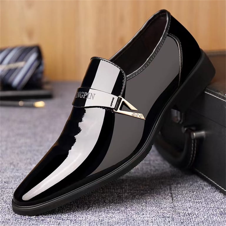 Men\'s Patent Leather Oxford Dress Shoes Tuxedo Derby Wedding Formal Amazon.com | CLOWSE Men main image 3