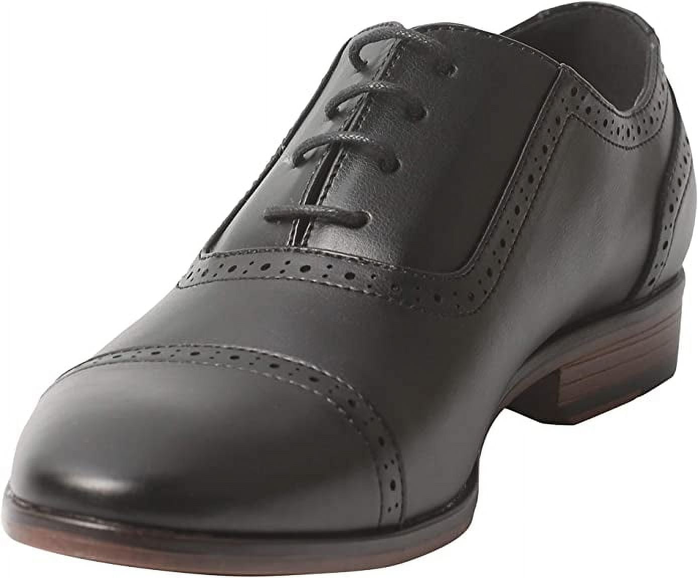 NEW! Men\'s Oxford Shoes, Dress Shoes Lace-up Wingtip Brogue Shoe-BLACK Men main image 2