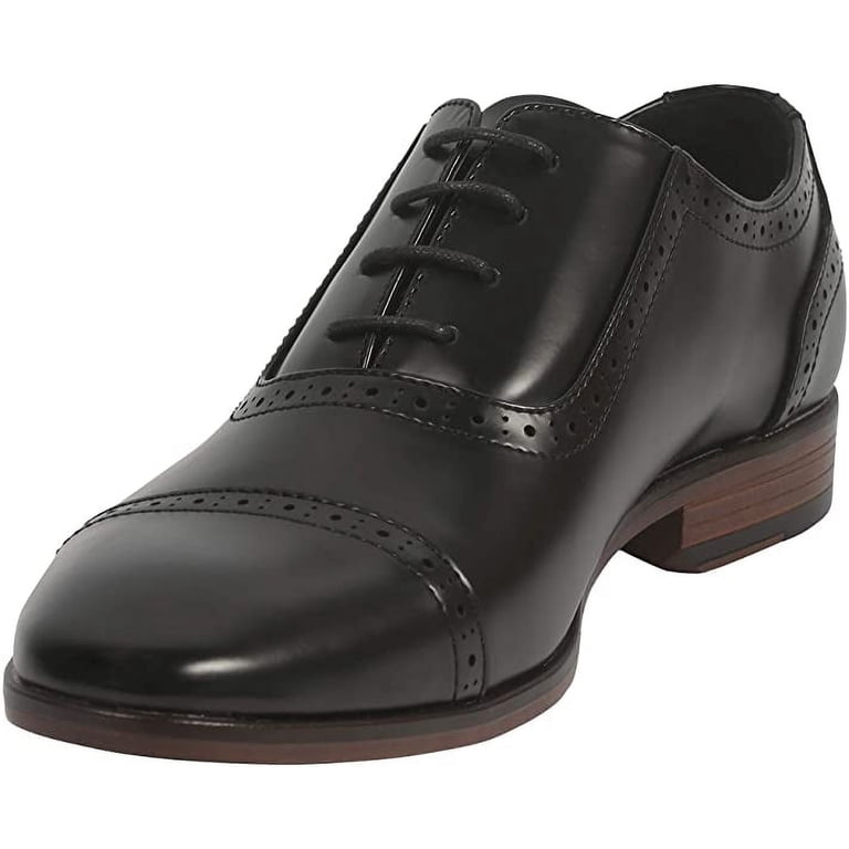 Mens Oxford Wingtip Lace Oxford Brogue Dress Shoes (12 