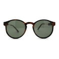 thumbnail image 1 of Mens P3 Iconic Keyhole Round Thin Plastic Sunglasses Tortoise Green, 1 of 4