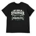 thumbnail image 1 of Mens PD Gift Parkinson's Awareness Ribbon T-Shirt Black X-Large, 1 of 5