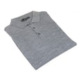 thumbnail image 1 of Mens PRINCELY Soft Merinos Wool Sweater Knits Lightweight Polo 1011-40 Mid Gray, 1 of 6