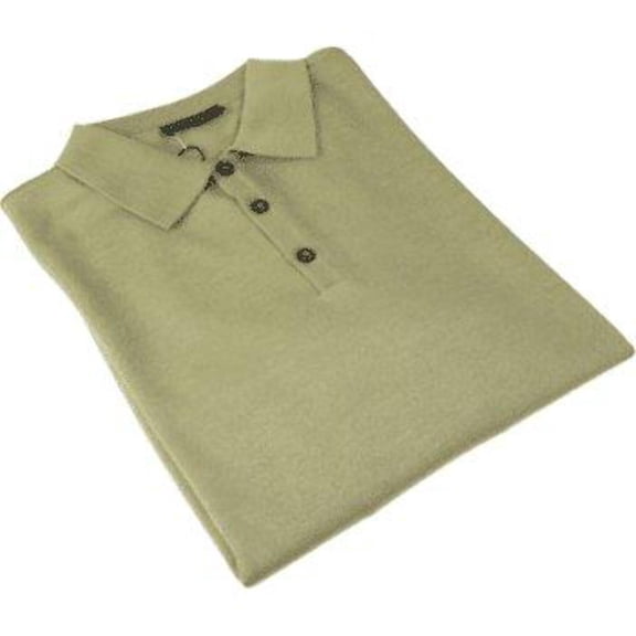 Mens PRINCELY Soft Merinos Wool Sweater Knits Lightweight Polo 1011-40 Olive