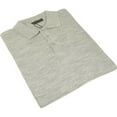 thumbnail image 1 of Mens PRINCELY Soft Merinos Wool Sweater Knits Lightweight Polo 1011-40 Silver, 1 of 6