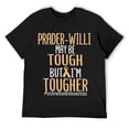thumbnail image 1 of Mens PWS Prader-willi Syndrome Awareness Support Love Tough T Shirt Black, 1 of 5