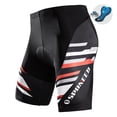 thumbnail image 1 of Mens Padded Bike Shorts Cycling Riding Tights Road Biking Pants Cycle Clothing Wear Red L, 1 of 9