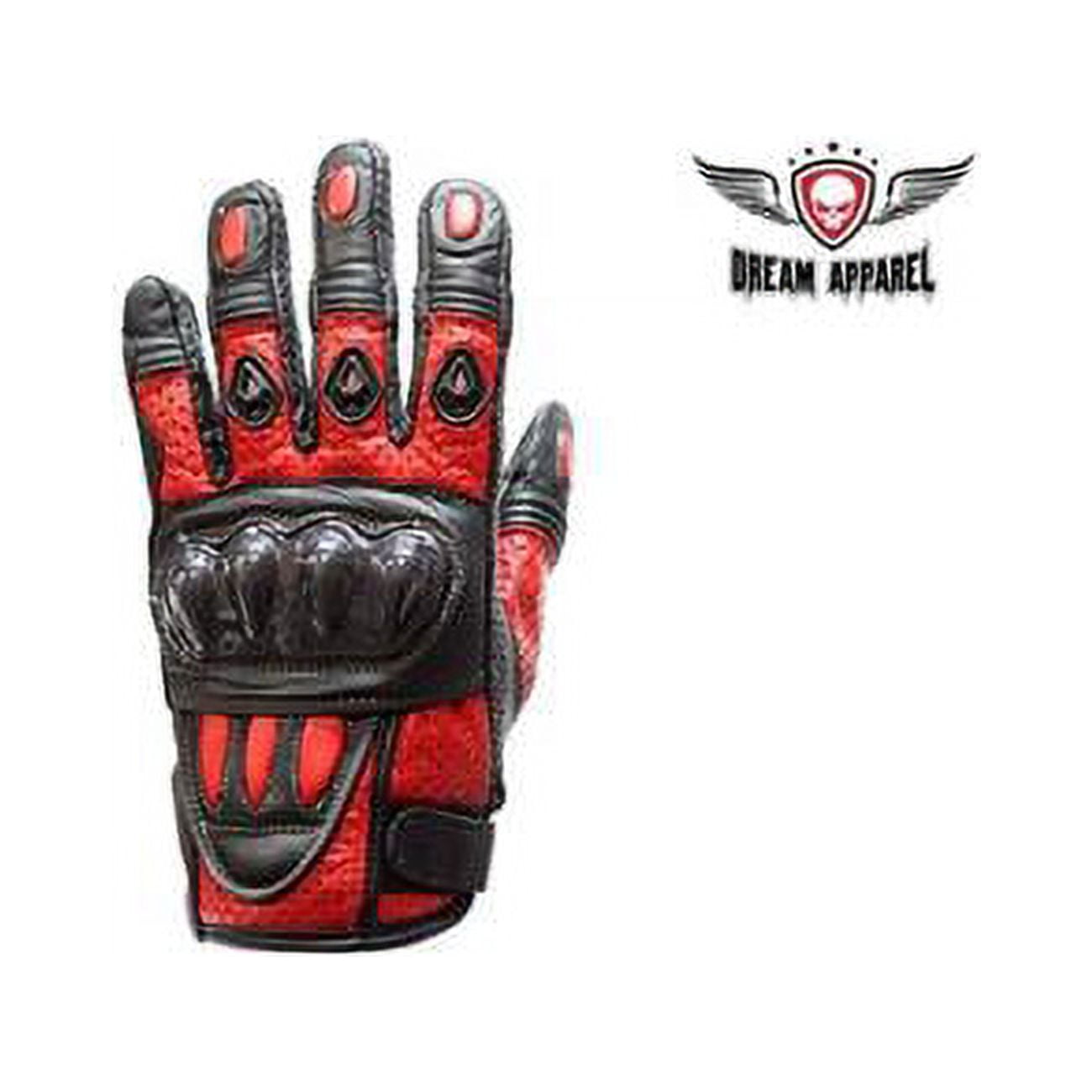 Mens Padded Red Racing Gloves 2XL