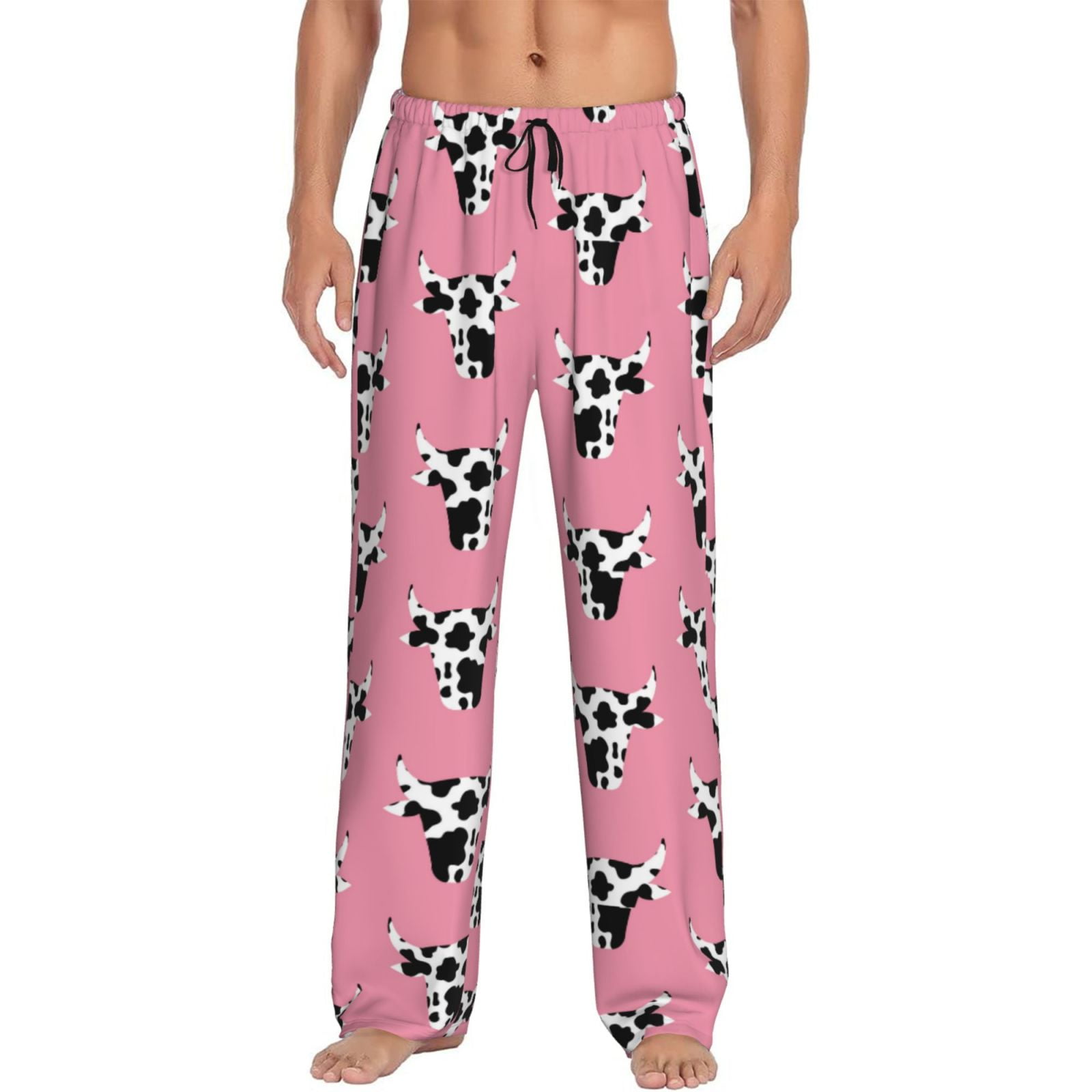 Men Cartoon Print Tee & Pants PJ Set