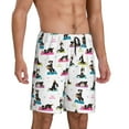 thumbnail image 1 of Mens Pajama Pants - Bernese Mountain Yoga Dogs Funny Sleep Shorts Mens Pajama Shorts, Comfy Pj Pants for Mens Lounge Shorts, 1 of 5