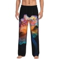 thumbnail image 1 of Mens Pajama Pants - Bioluminescent Underwater Flower Soft Sleep Lounge Pants for Men, Casual PJ Bottoms Pants with Drawstring, 1 of 5