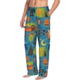 thumbnail image 1 of Mens Pajama Pants Bottoms with Pockets - Animals In Camping Comfy Mens Pj Pants, Soft Men Lounge Pants, 1 of 5