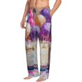 thumbnail image 1 of Mens Pajama Pants Bottoms with Pockets - Colorful Balloon Cake Celebration Comfy Mens Pj Pants, Soft Men Lounge Pants, 1 of 5
