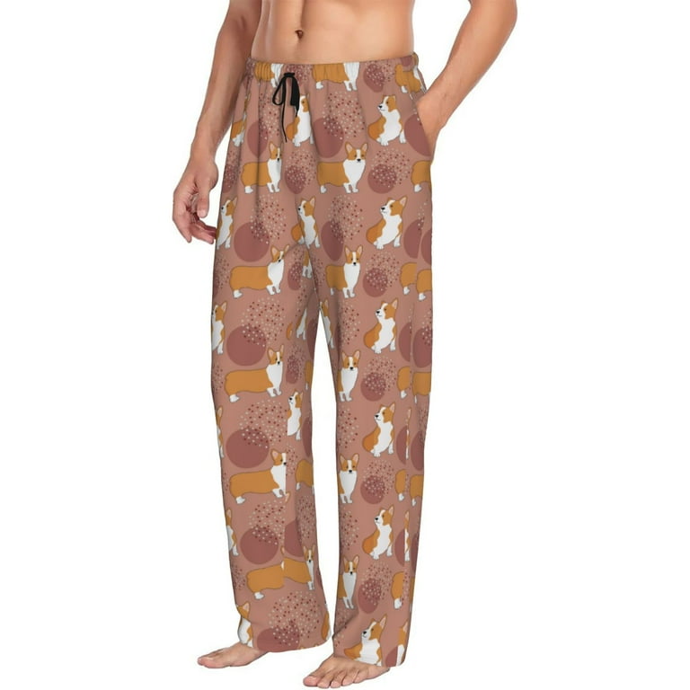 Mens corgi pajama pants hotsell