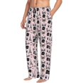 thumbnail image 1 of Mens Pajama Pants Bottoms with Pockets - Funny French Bulldog Eiffel Tower Comfy Mens Pj Pants, Soft Men Lounge Pants, 1 of 5