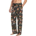 thumbnail image 1 of Mens Pajama Pants Bottoms with Pockets - Mushroom With Snails Comfy Mens Pj Pants, Soft Men Lounge Pants, 1 of 5