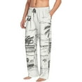thumbnail image 1 of Mens Pajama Pants Bottoms with Pockets - Summer Vacation Scene Camping Van Comfy Mens Pj Pants, Soft Men Lounge Pants, 1 of 5