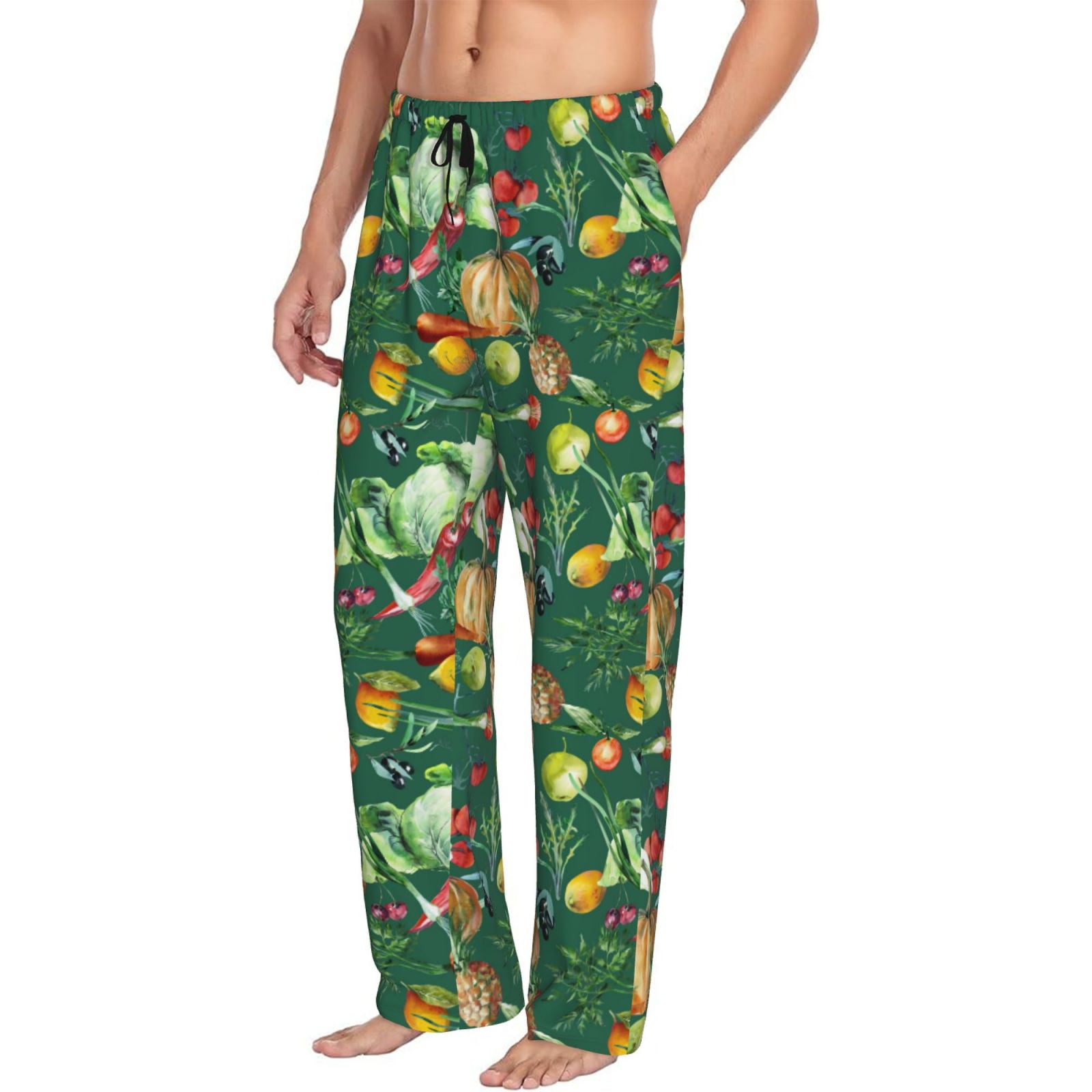 Mens Pajama Pants Bottoms with Pockets Vegan Comfy Mens Pj Pants