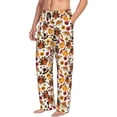 thumbnail image 1 of Mens Pajama Pants Bottoms with Pockets - turkey hat Pumpkin Comfy Mens Pj Pants, Soft Men Lounge Pants, 1 of 5