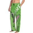 thumbnail image 1 of Mens Pajama Pants, CROCODILE HEAD Soft Sleep & Lounge Pants for Men, Cuteness Casual PJ Bottoms Pants with Pockets, 1 of 7