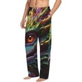 thumbnail image 1 of Mens Pajama Pants, Colorful Dragon Head Profile Soft Sleep & Lounge Pants for Men, Cuteness Casual PJ Bottoms Pants with Pockets, 1 of 7