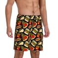 thumbnail image 1 of Mens Pajama Pants - Cute Food French Fries Burger Sleep Shorts Mens Pajama Shorts, Comfy Pj Pants for Mens Lounge Shorts, 1 of 5