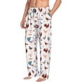 thumbnail image 1 of Mens Pajama Pants, Farm Birds Goose Soft Sleep & Lounge Pants for Men, Cuteness Casual PJ Bottoms Pants with Pockets, 1 of 7