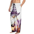 thumbnail image 1 of Mens Pajama Pants, Halloween Gnome With Pumpkins Soft Sleep & Lounge Pants for Men, Cuteness Casual PJ Bottoms Pants with Pockets, 1 of 7