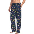 thumbnail image 1 of Mens Pajama Pants, Mardi Gras Carnival Soft Sleep & Lounge Pants for Men, Cuteness Casual PJ Bottoms Pants with Pockets, 1 of 7