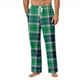 thumbnail image 1 of Mens Pajama Pants Men's Pajama Bottoms Soft Sleep Lounge Pj Pants Green 3XL, 1 of 4