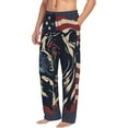 thumbnail image 1 of Mens Pajama Pants, Patriotic Bulldog Art Soft Sleep & Lounge Pants for Men, Cuteness Casual PJ Bottoms Pants with Pockets, 1 of 7