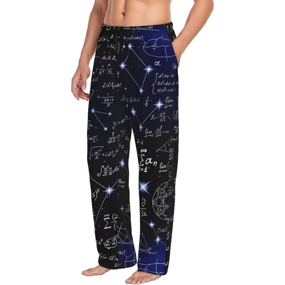 Mens Pajama Pants, Physical Formulas Soft Sleep & Lounge Pants for Men, Cuteness Casual PJ Bottoms Pants with Pockets