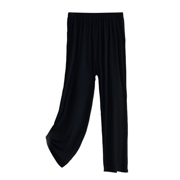 Mens Pajama Pants Pj Pants Long Pyjamas Bottoms Casual Trousers Drawstring Nightwear Underwear Pajama Bottoms Sleep Pants Black 6XL