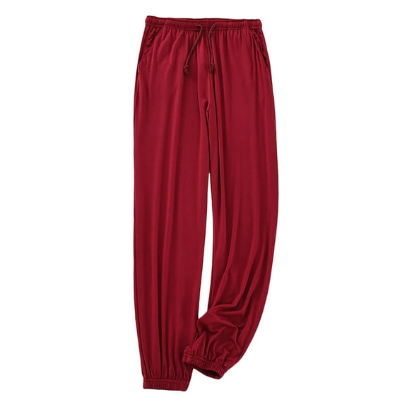 Mens Pajama Pants Pj Pants Male Home Trousers Closed Trousers Stretch Casual Loose Large Size Cool Trousers Pajama Bottoms Sleep Pants 4XL