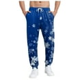 thumbnail image 1 of Mens Pajama Pants Set Flannel Cotton Lightweight Sleep & Lounge Pants, PJ Bottoms with Pockets Hiking Pants Men Elastic Waist, 1 of 9