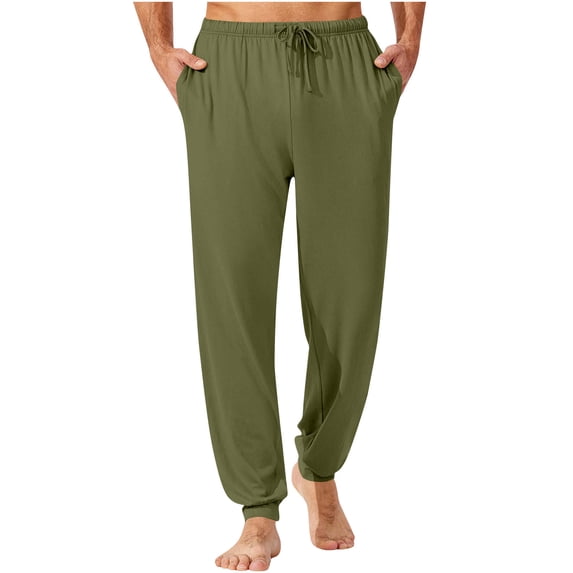 BUIGTTKLOP Mens Pajama Pants Soft Lightweight Loungewear Comfy Jogger Sleep Pant Long Pj Bottoms with Drawstring