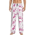thumbnail image 1 of Mens Pajama Pants - Soft Sleep & Lounge Pants for Men, Breast Cancer Awareness4 Cuteness Casual PJ Bottoms Pants with Pockets, 1 of 5
