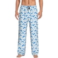 thumbnail image 1 of Mens Pajama Pants - Soft Sleep & Lounge Pants for Men, Cartoon Cute Dolphin Flower Cuteness Casual PJ Bottoms Pants with Pockets, 1 of 5