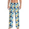 thumbnail image 1 of Mens Pajama Pants - Soft Sleep & Lounge Pants for Men, Circular print Cuteness Casual PJ Bottoms Pants with Pockets, 1 of 5