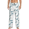 thumbnail image 1 of Mens Pajama Pants - Soft Sleep & Lounge Pants for Men, Classic Cartoon Cute Shark Cuteness Casual PJ Bottoms Pants with Pockets, 1 of 5
