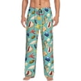 thumbnail image 1 of Mens Pajama Pants - Soft Sleep & Lounge Pants for Men, Conch Shells Print No.9020 Cuteness Casual PJ Bottoms Pants with Pockets, 1 of 5